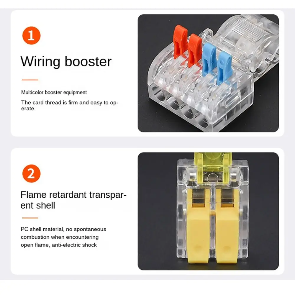 Docking Mini Quick Terminal Block T type Universal Compact Fast Connector Small Wiring Connector Electrical