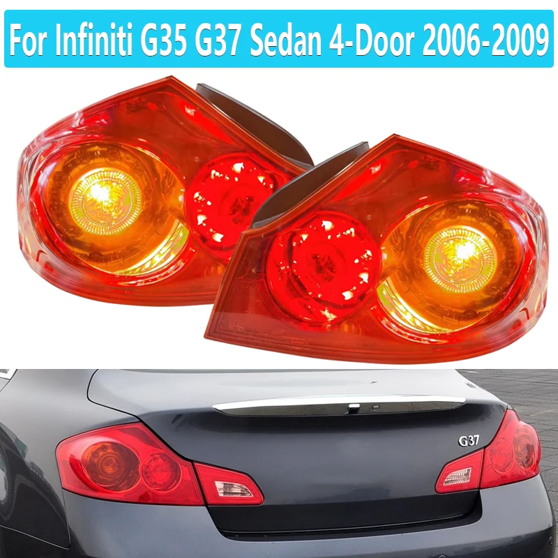 

Rear Tail Light For Infiniti G35 G37 Sedan 4-Door 2006-2009 Brake Lamp Turn Signal Driving Stop Reversing Light 26550-JK00D