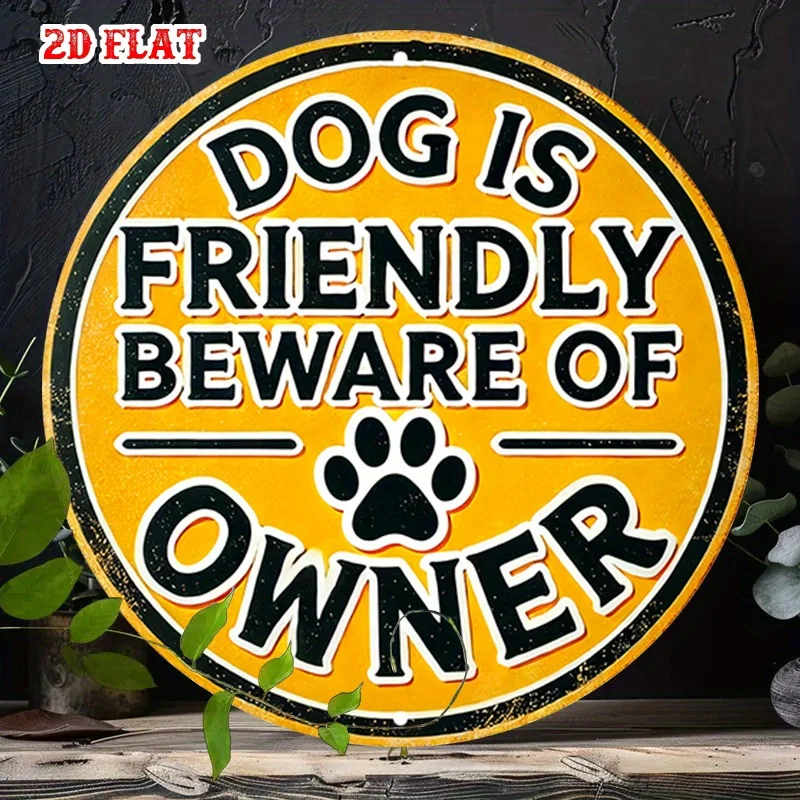 2D Flat - 【2D Flat】 2D Flat - [2D Flat] Halloween Christmas 2D Flat Single Piece Fun Joke Round Wooden Sign, Pet Lover Round Sig