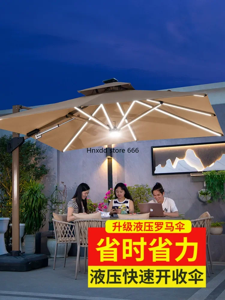 Outdoor Parasol Electric Hydraulic Roman Umbrella