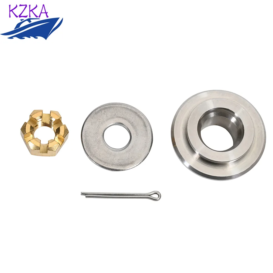 6E7-45987 Boat Engine Pin Cotter Plate Washer Propeller Spacer Kit for Yamaha Outboard 9.9/15HP 90201-10M01 90171-10M01 91490