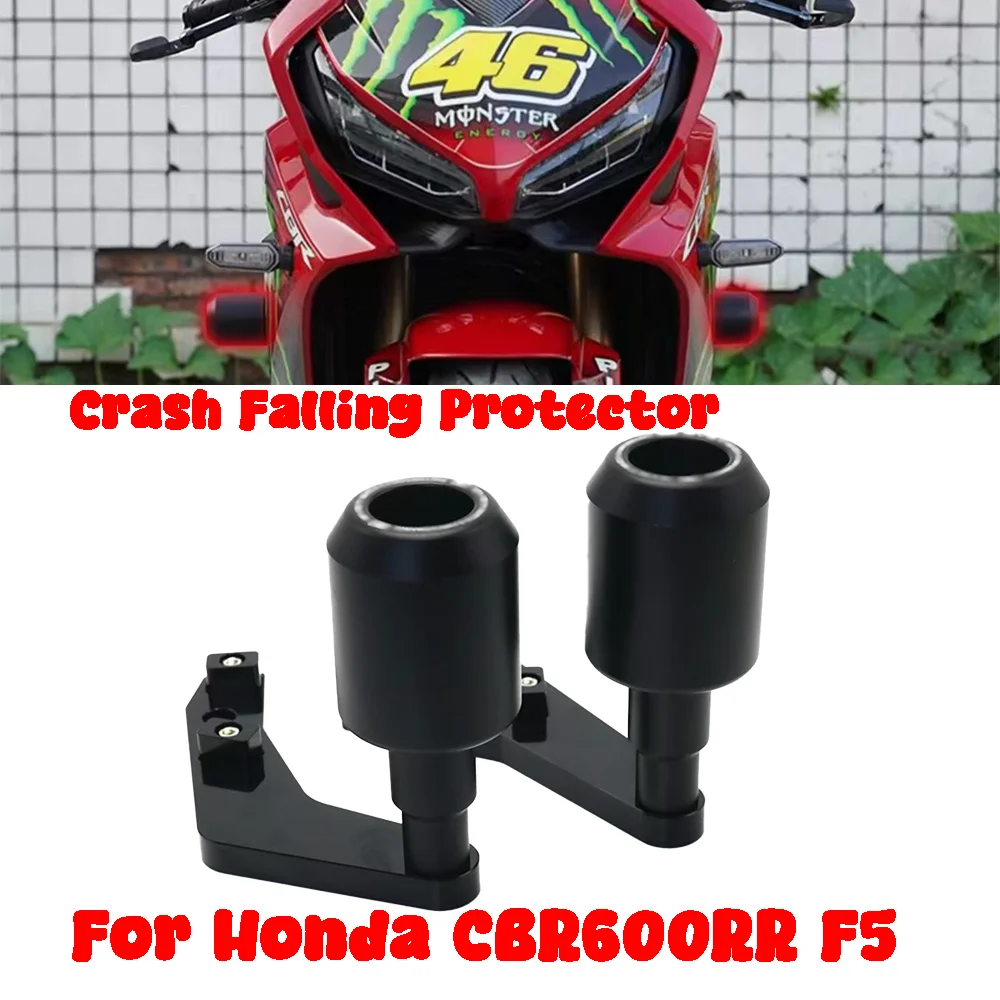 Motorcycle Black / Carbon No Cut Frame Sliders Crash Falling Protection For Honda CBR600RR CBR 600RR F5 2013 2014 2015 2016-2019