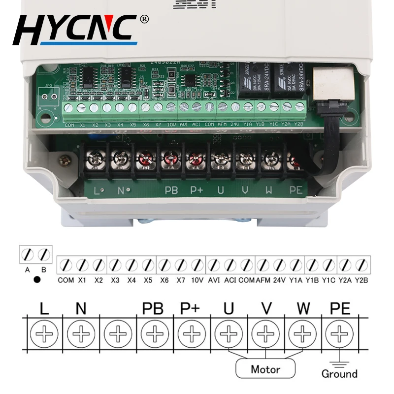 CNC HQD 9KW ATC Spindle Air-Cooled Setiso30 Automatic Tool Change Spindle 220V / 380V + Inverter VFD For CNC Router Engraving