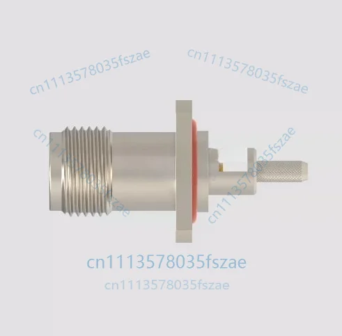 1pc tnc-kf3a four-hole flange waterproof crimp rg316 cable 50-1.5 wire hole spacing 12.7×12.7 female accessories