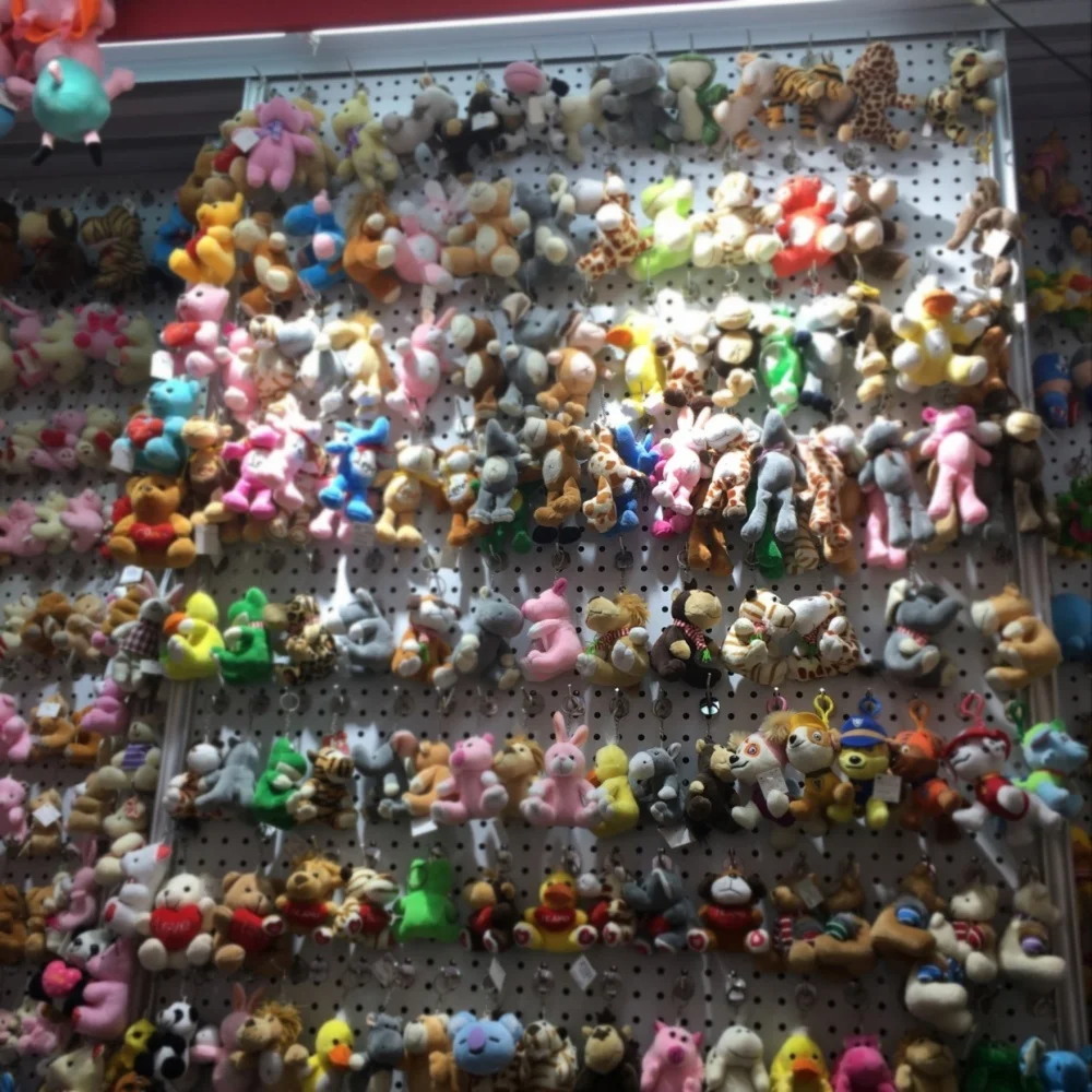 60/100pcs Mixed Batch Small Goods Stall Supply Wedding Mix Crane Machine Pendant Plush Toy Factory Stuffed Animals Wholesale