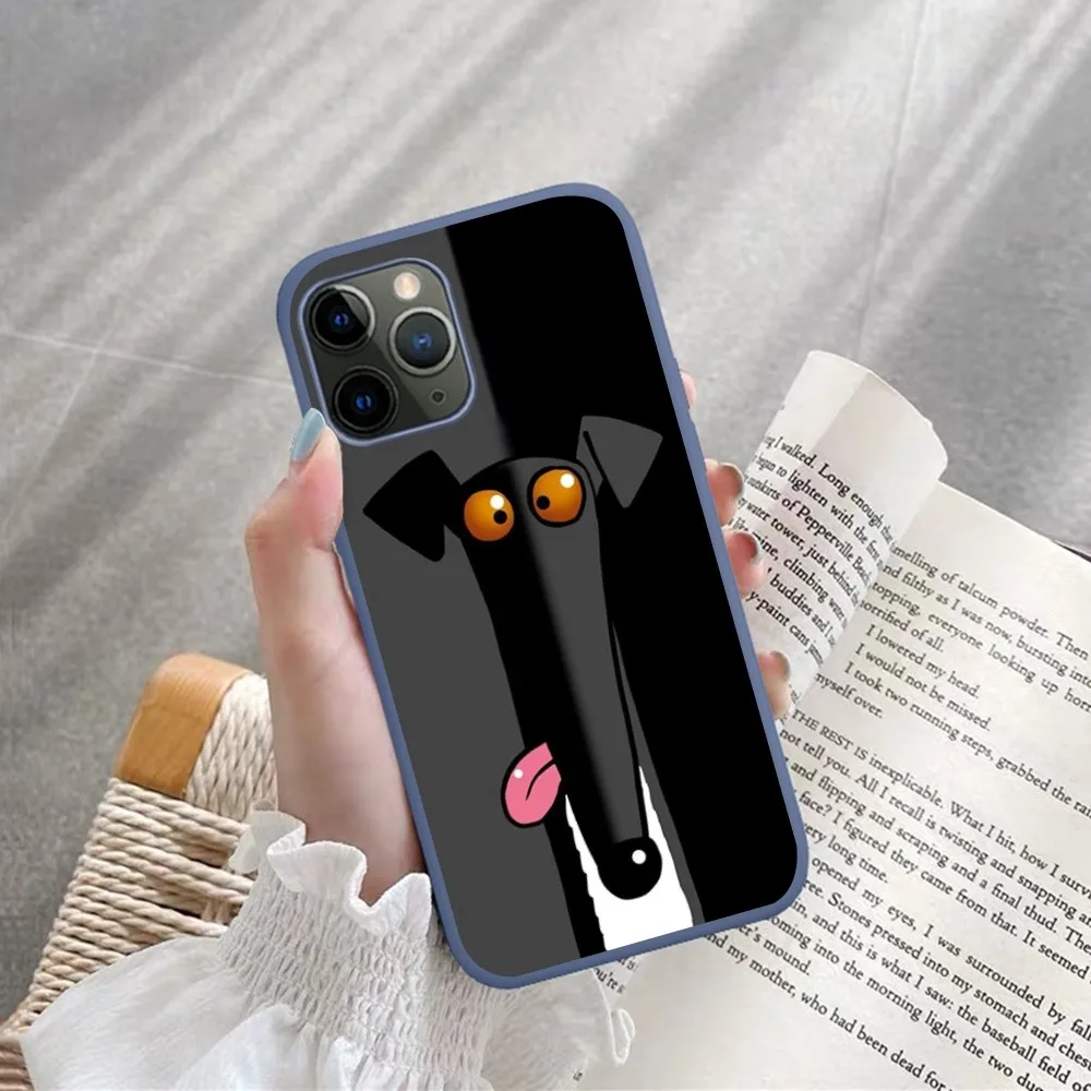 R-Richard S-Skipworth Dog Phone Case for iPhone 14 11 12 13 Mini Pro Xs Max 8 7 6 6S Plus X XR Solid Candy Color Case