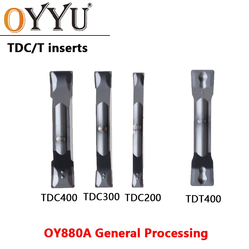 

10PCS TDC 2 3 4 General Processing OY880A Carbide Inserts Slotting Tunrning Machine Grooving Tool Holder For TTER TTEL Cutting