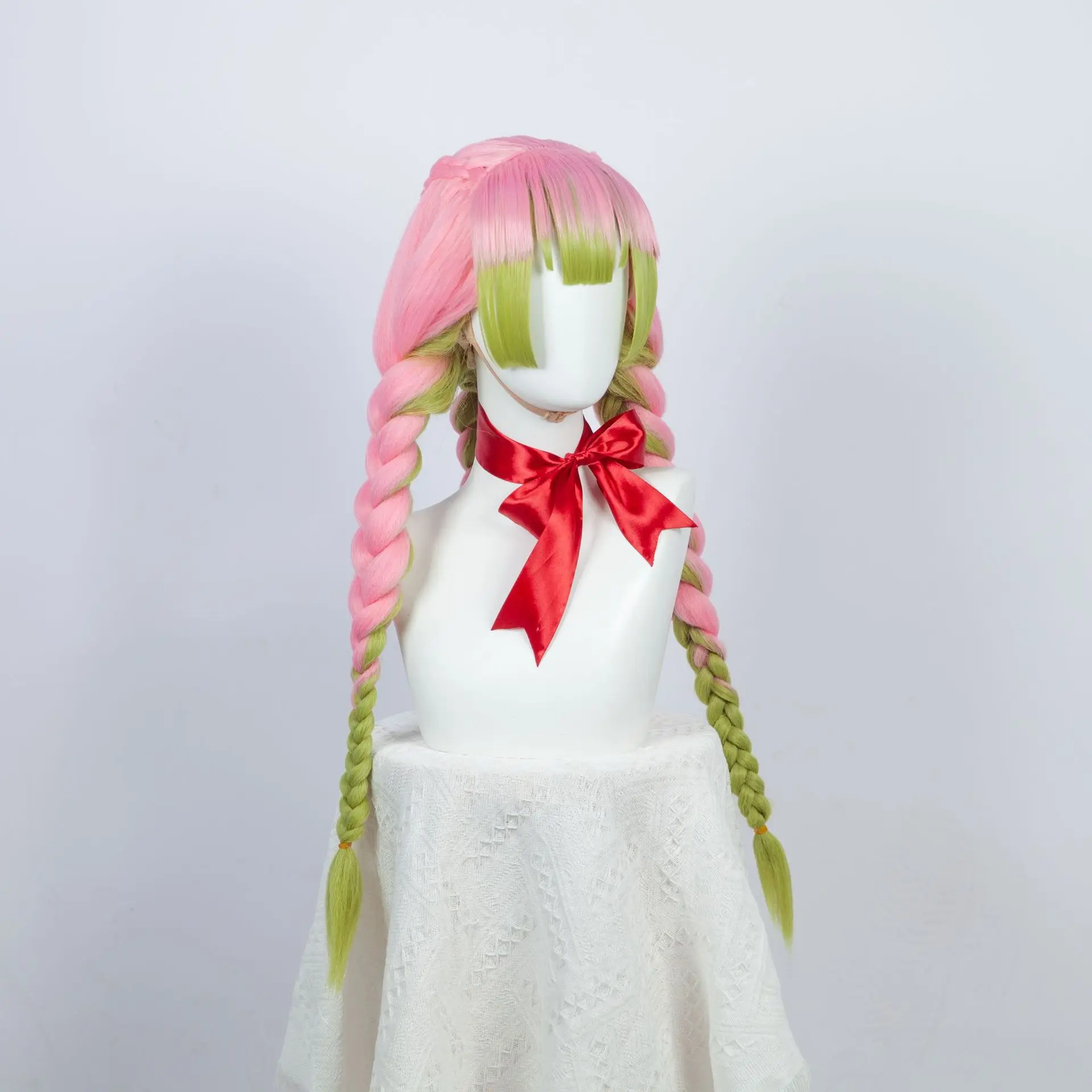 : Mitsuha Kamizuka's Cosplay Wig With Gradient Color, Thick Braided Hairstyle