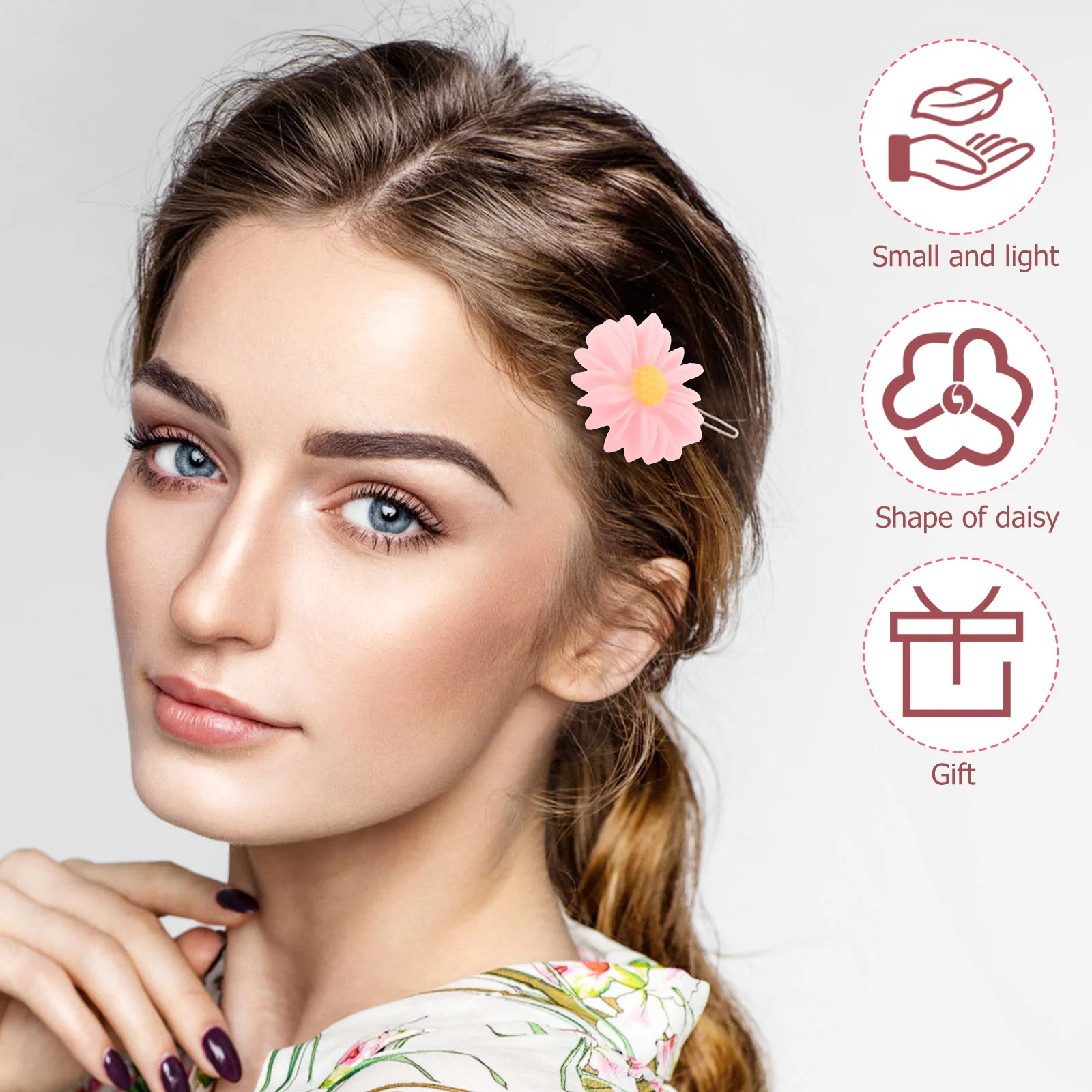 

60 Pcs Little Daisy Hair Accessories Decorations Resin Phone Case Decorate Charms Craft Child Mini Jewellery Making