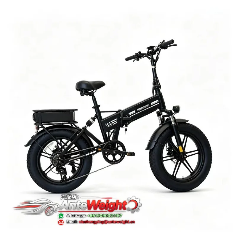 EU Stock 2~4days Electric Folding Bike E20 48V 40AH Dual Lithium Batteries 20 Inch Tire All-terrain 7 Speed Go Through for Women