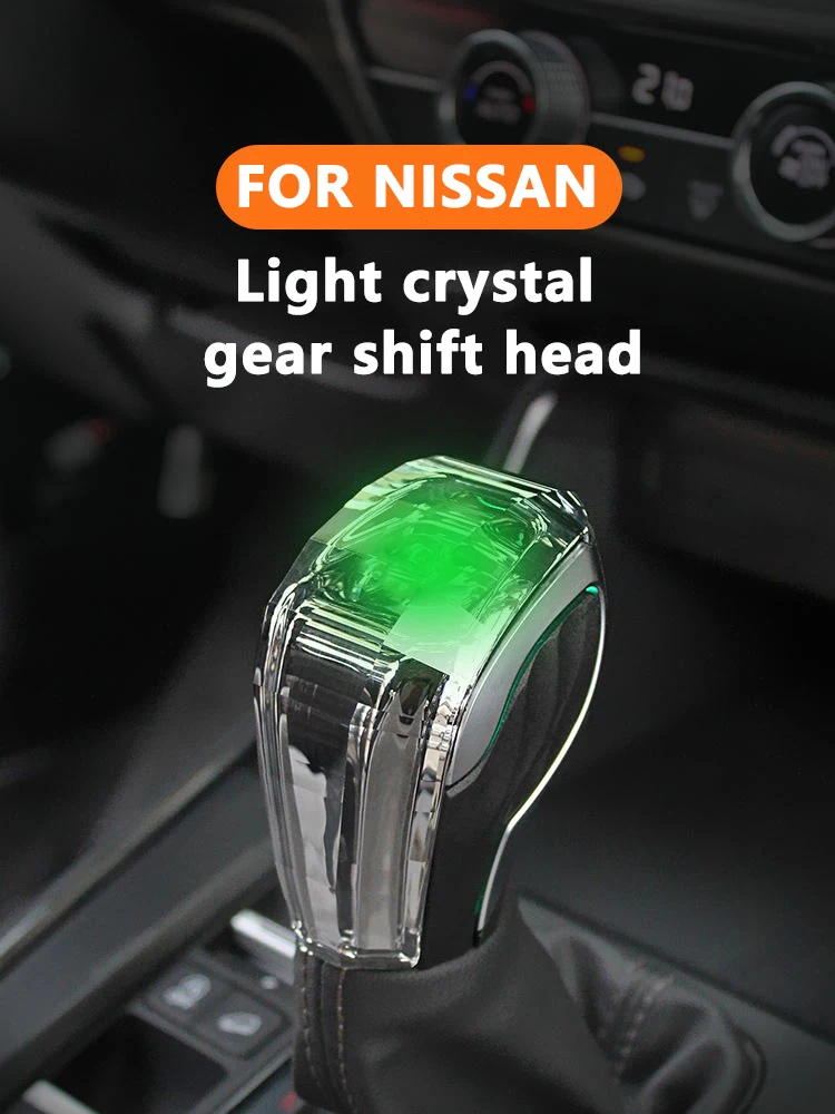 Crystal Gear Lever Shift Knob Led Accessory For NISSAN Sylphy Teana X Trail Qashqai Patrol Murano