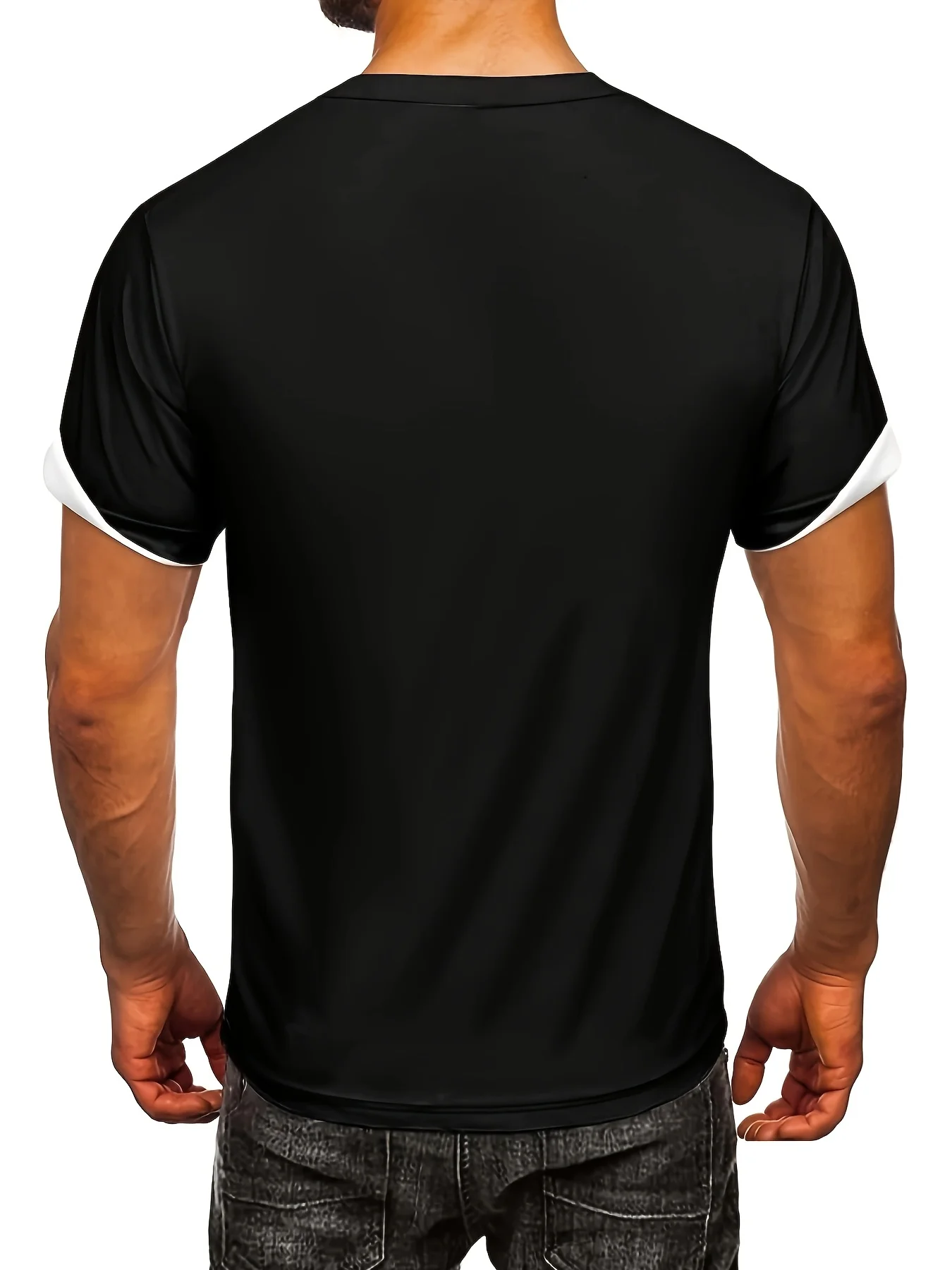 Men's 3D Fake Lace Up Print T-Shirt Faux Corset Strap Graphic Crew Neck Short Sleeve Novelty Casual Top