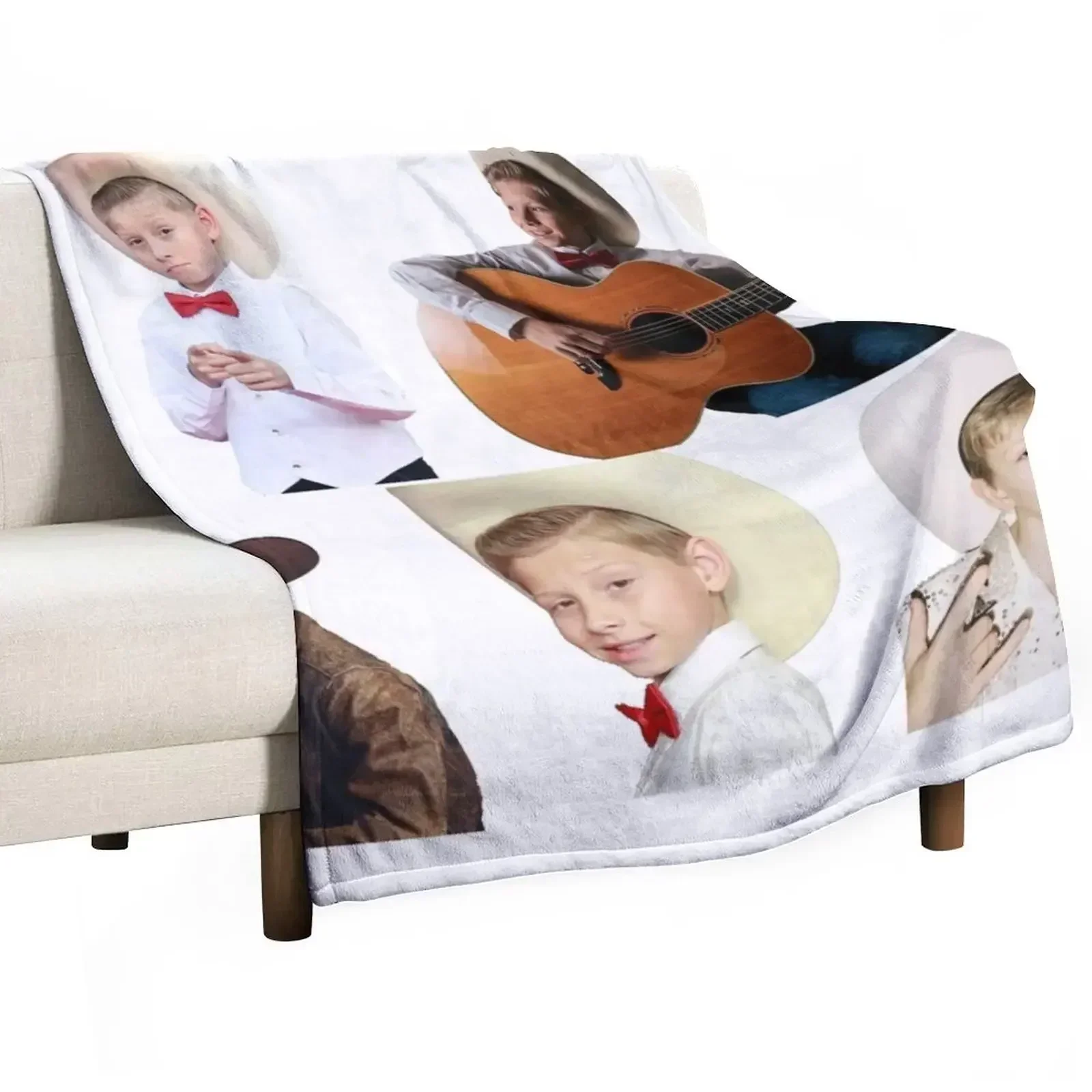 Mason Ramsey Compilation Throw Blanket Decorative Throw wednesday heavy to sleep Soft Beds Hair Extra Large Throw Blankets