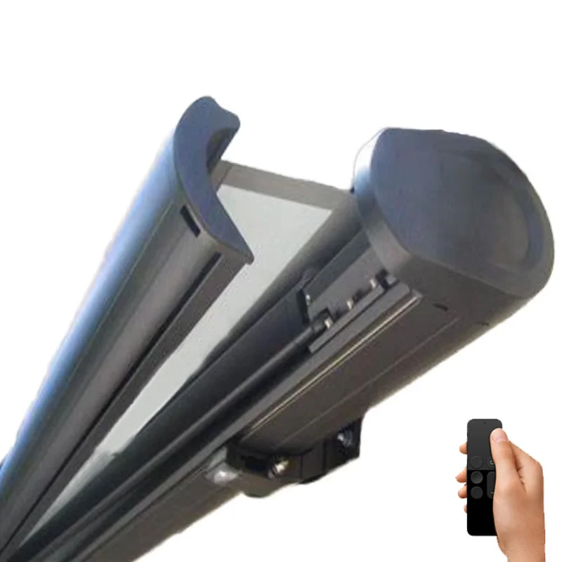 

Автоматический выдвижной уличный тент с алюминиевой рамой, солнцезащитные козырьки из полиэстера и ПВХ, складная кассета для балкона и сада