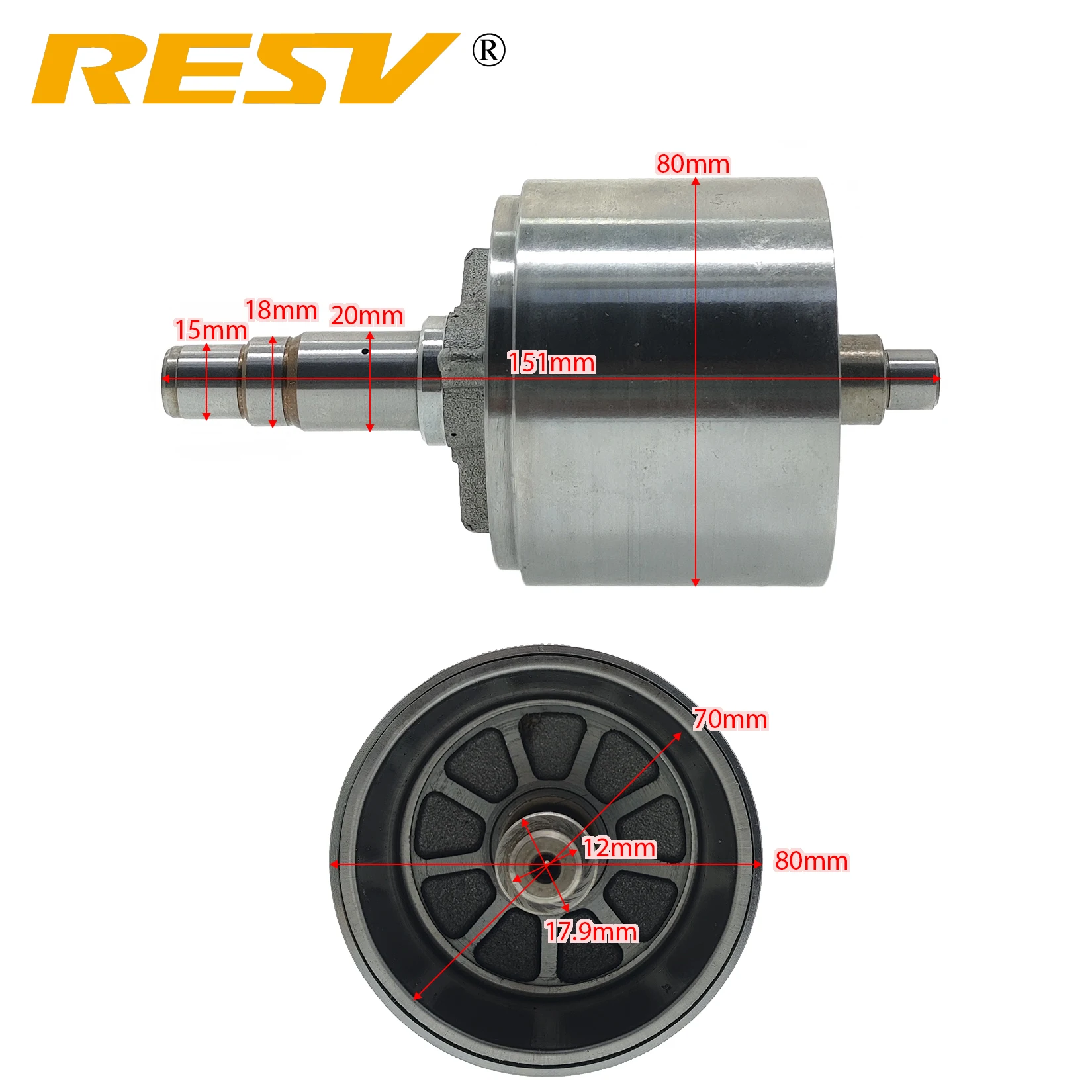 RESV for Yamaha YZF R1 2004-2008 FZ1 2006-2014 FZ8 2011-2013 FZS1 2015 2SH-81450-00 5VY-81450-00 Generator Rotor Stator Flywheel