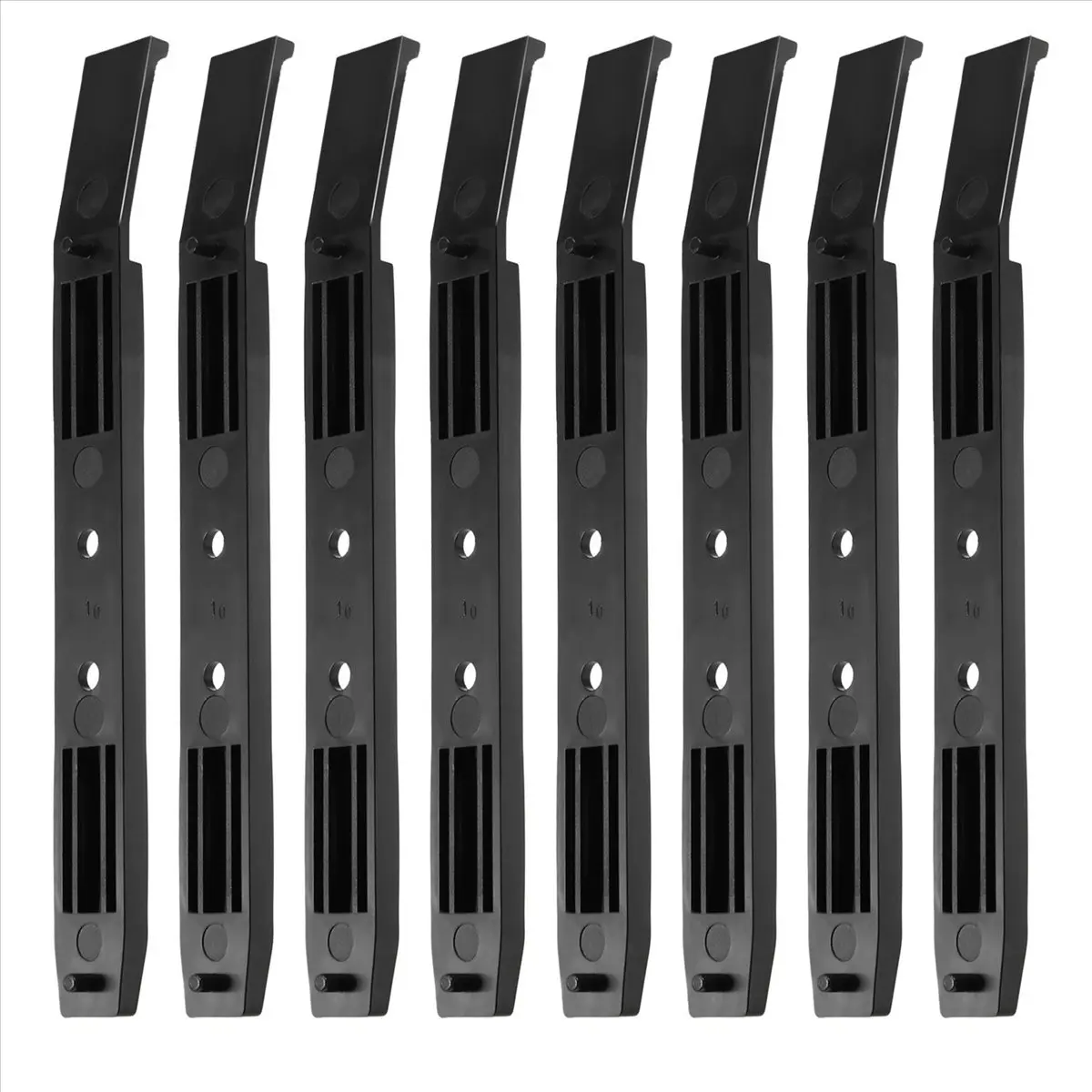 4 Pairs Hard Drive Rails Chassis Cage Accessories Drive Bay Slider Plastic Rails for 3.5 to 5.25 Hard Drive Tray Caddy