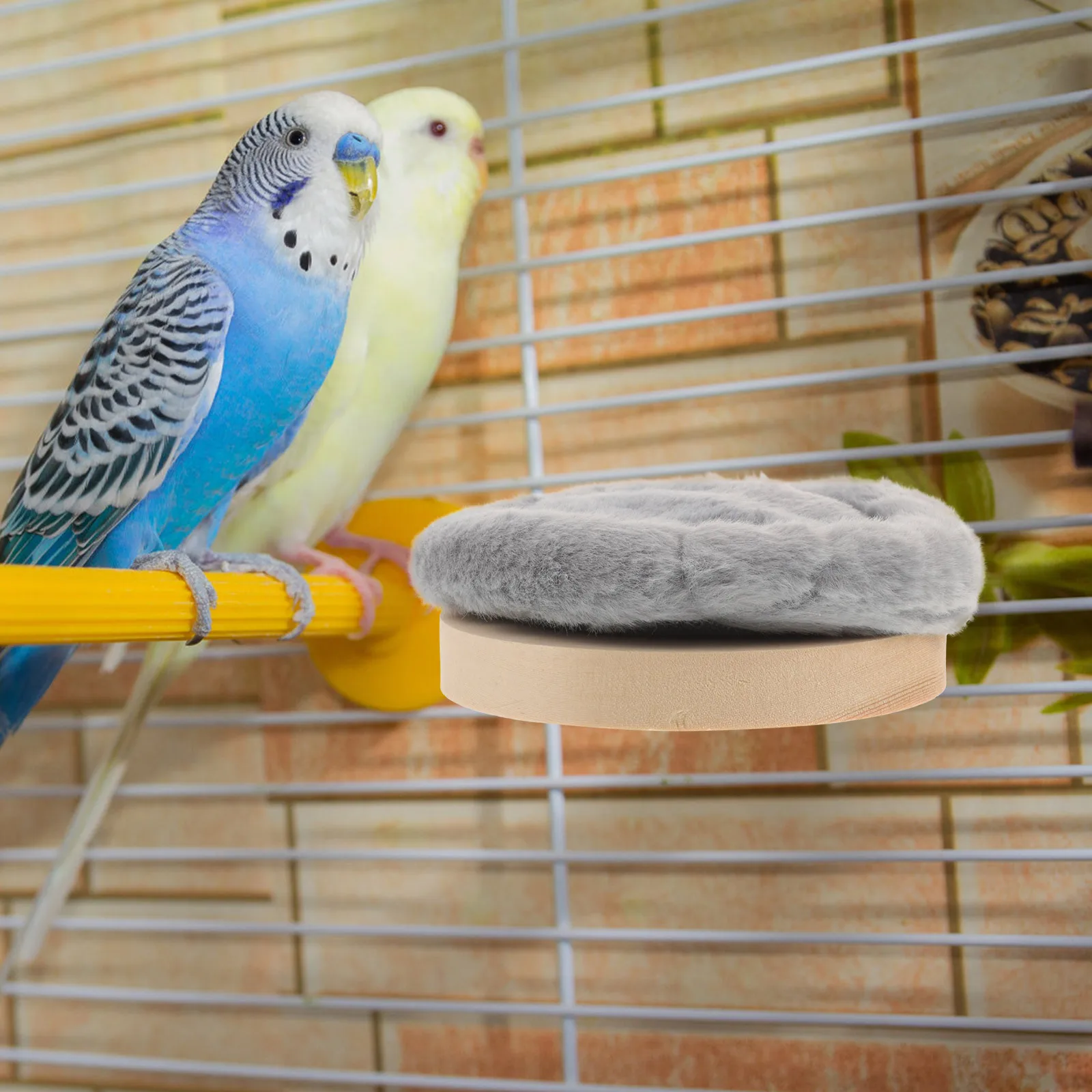 

Bird Perch Platform for Parrot Sleeping and Exercise Sturdy Warm Standing Platform for Birdcage Winter Rest Comfortable Parrot
