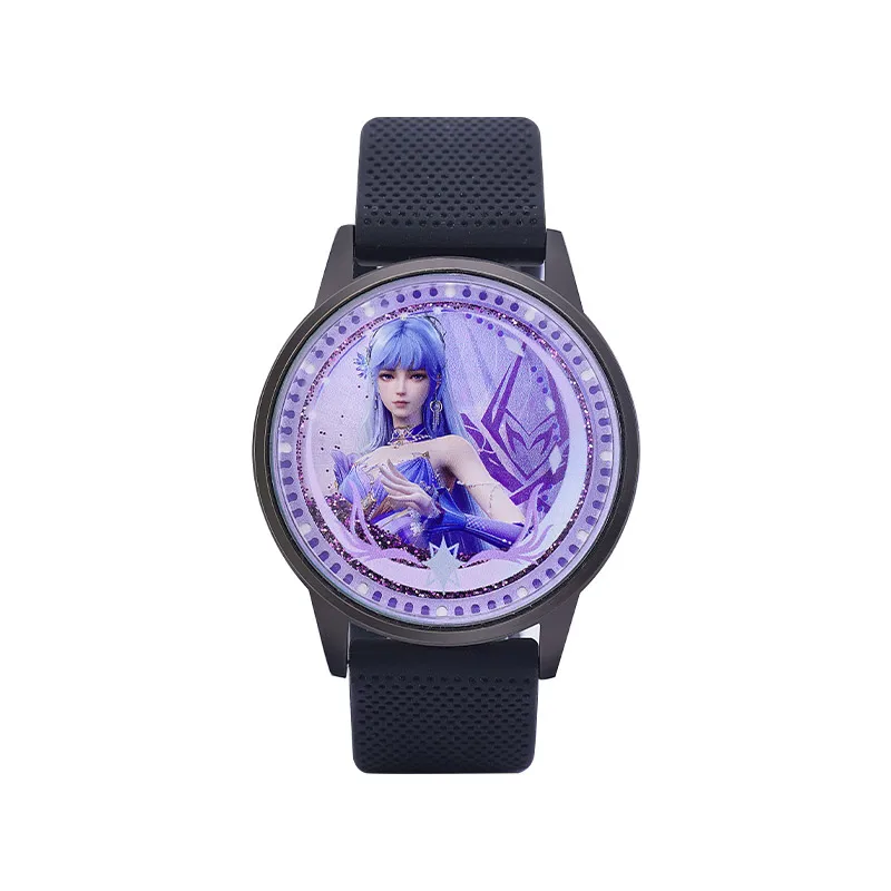 عرش الختم طويل Haochen Sheng Caier مجموعة فنية رملية LED ساعة مقاومة للماء منتج رسمي أنيمي هدية شخصية جيدة