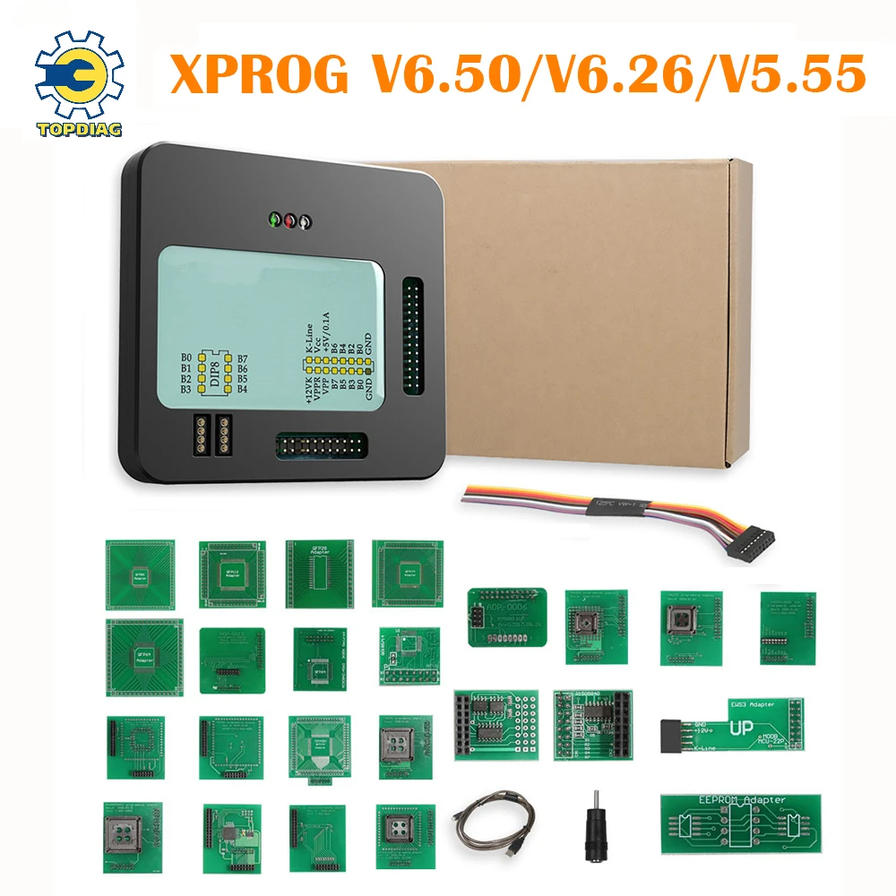 XProg-M Xprog M V6.50 V6.26 V5.55 X-PROG M Box ECU Programmer ECU Chip Tuning Tool With Full Adapters Supports CAS4 Cars