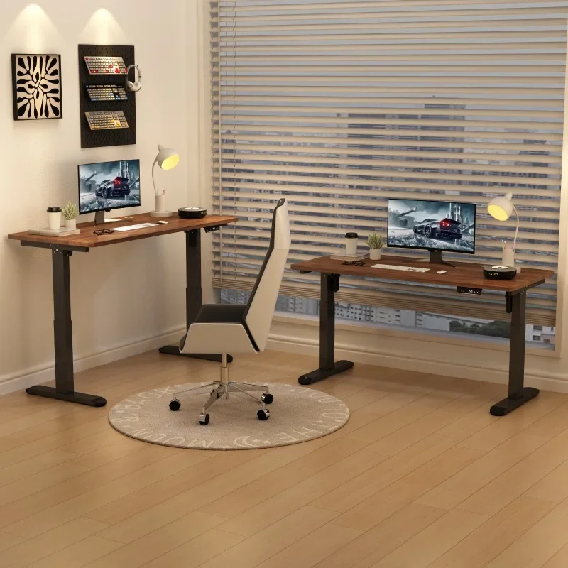 

Electric Adjust Height Office Desk with Display Wide and Sturdy Computer Table Gaming Home Room High-quality Board Motion Desk