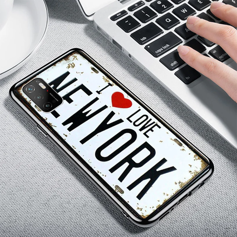 Coque de téléphone New York avec numéro de plaque, planificateur unique, ustensiles de cuisine, Xiaomi, écouteurs X5 Pro Tage, Gt Bery, NDavid, M5S figuré, M3, M2, F3, F1, Mi Note 10 Lite, A2, A3