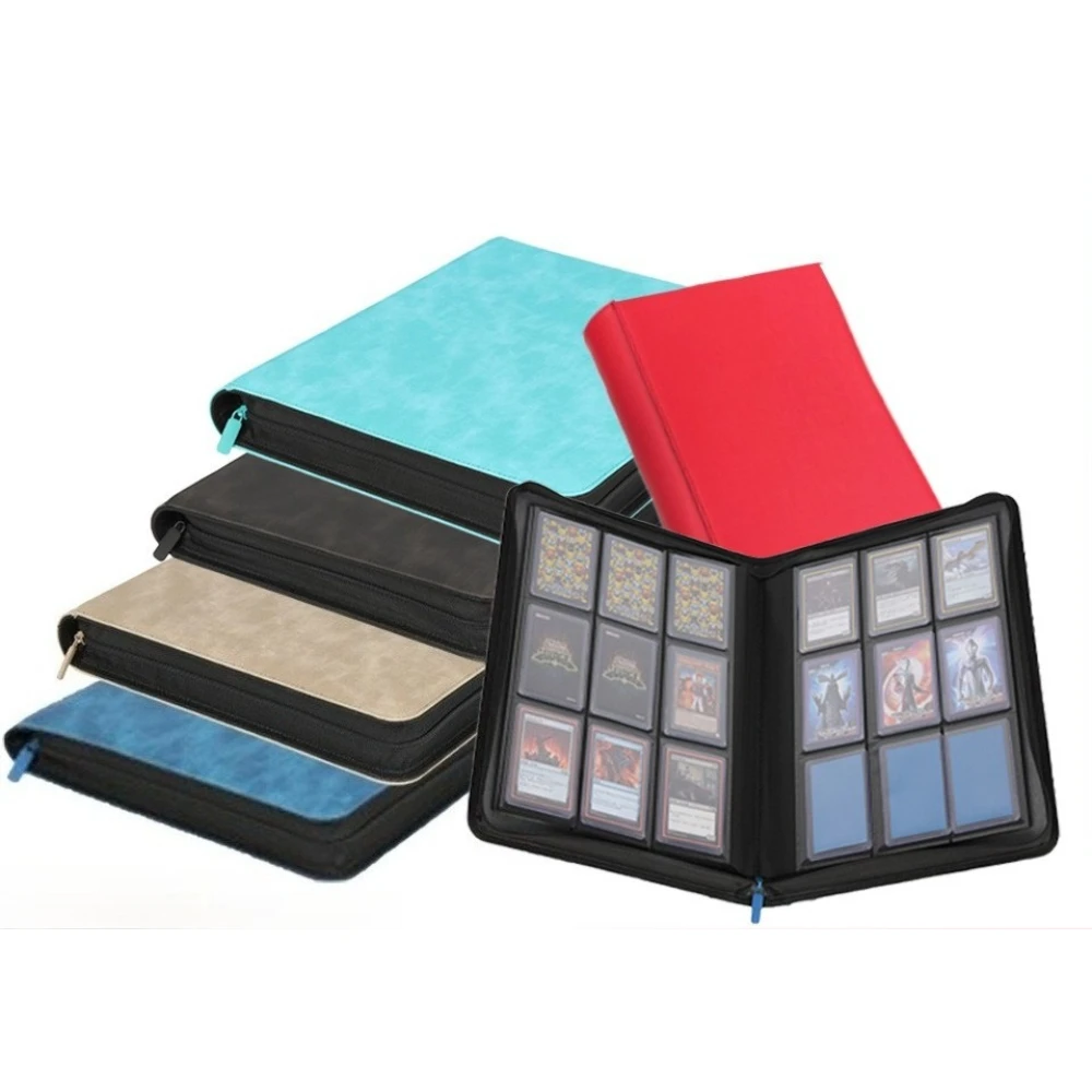 252Pockets Large Capacity Hard Card Binder, 9-Grid Pages for Pokemon, PP Transparent Card Album for Trading Cards
