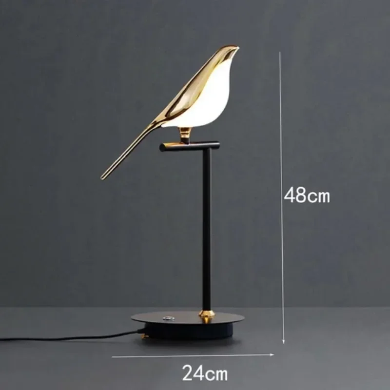 Magpie Ceiling Chandelier Modern Luxury Bedroom Bird Led Lights Creative Living Dining Table Lamps for Room Home-appliance Decor