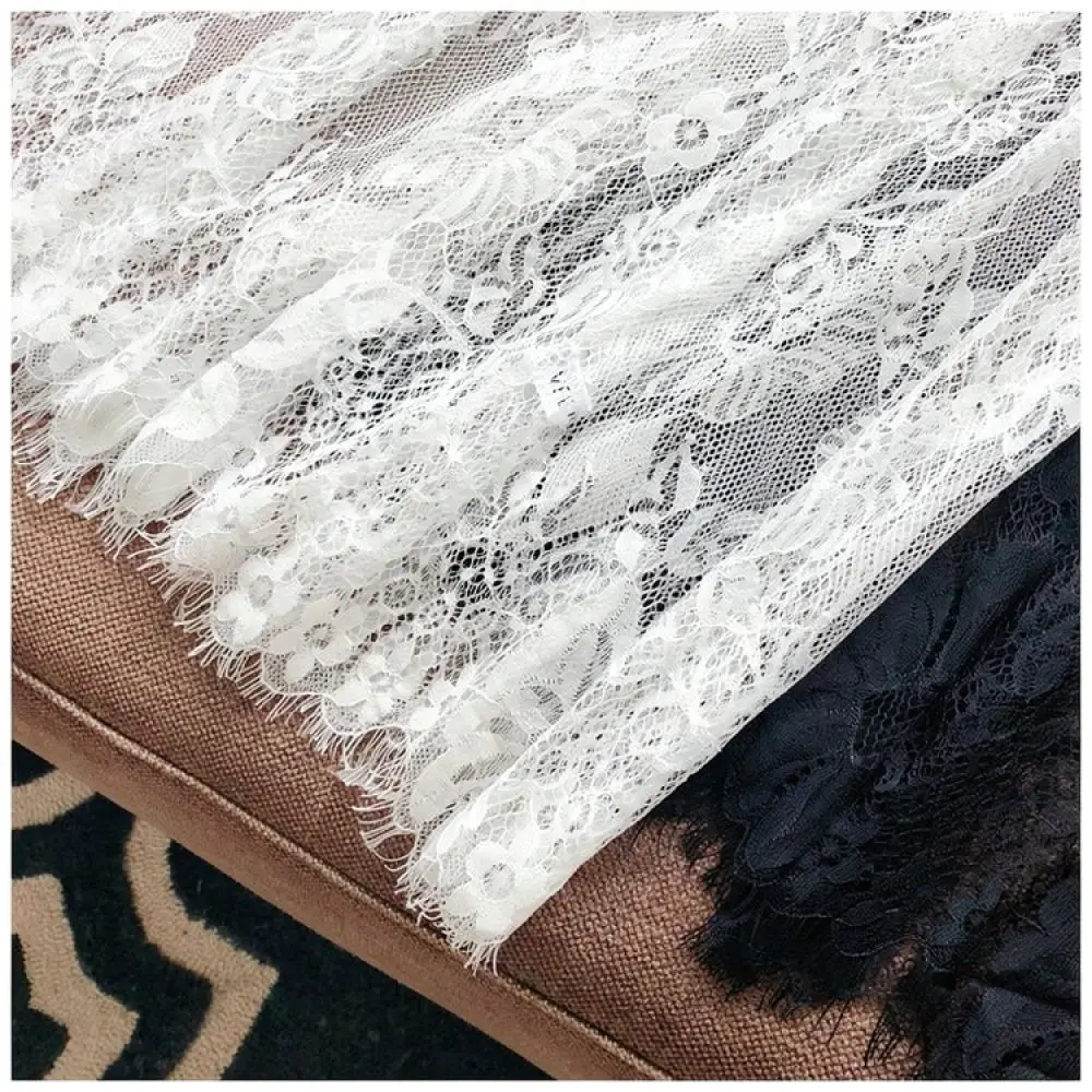White Lace Mesh Slip Skirt For Qipao Long Underskirt Breathable A Line Petticoat Elegant Women Inner Dress Base Garment