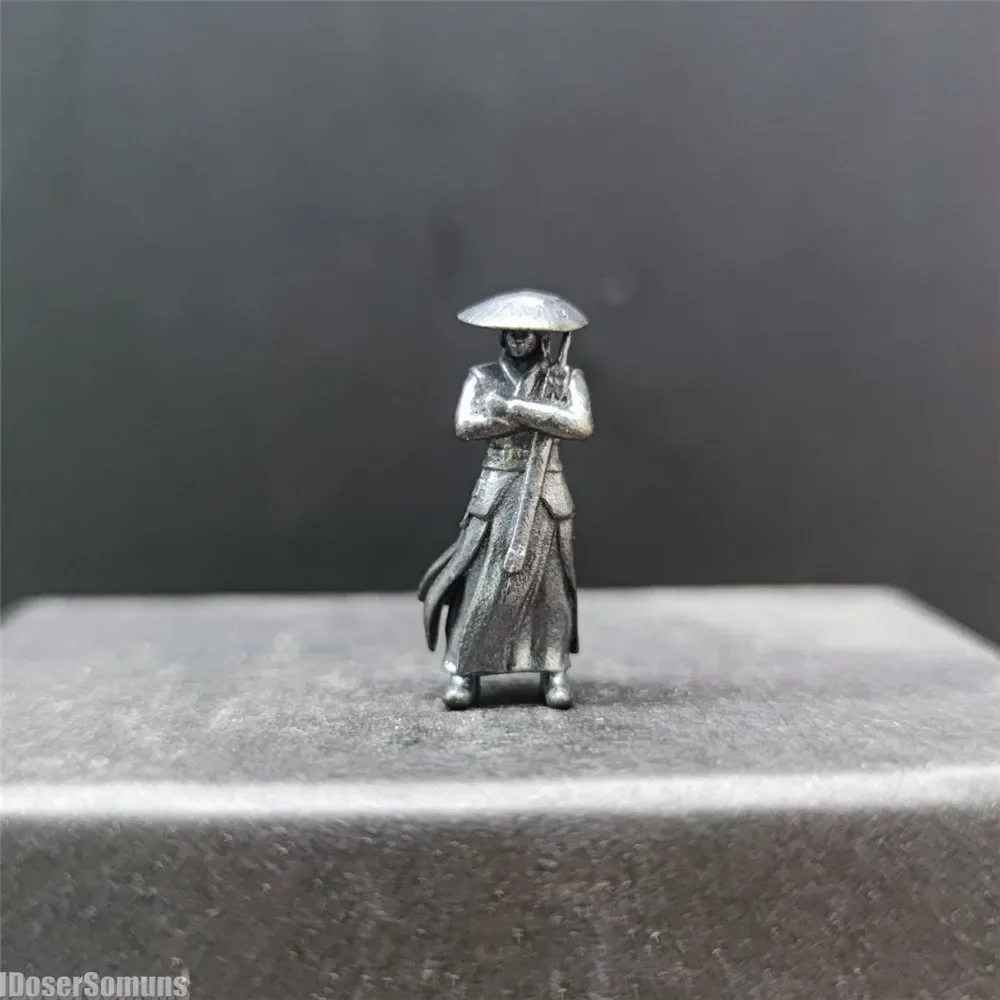 1:64 Ancient Xiake Small Ornaments Miniature Figures of Jianghu Friends Micro Landscape Bonsai Decoration