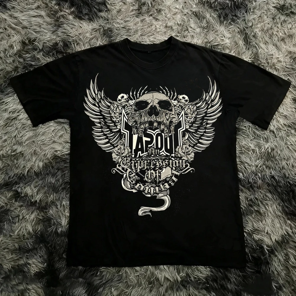 Vintage Y2K Tapout T Shirt Men Women Summer Graphic Print T-shirt USA Y2K 90s Tee Fashion Gothic Streetwear Summer Tee Tops