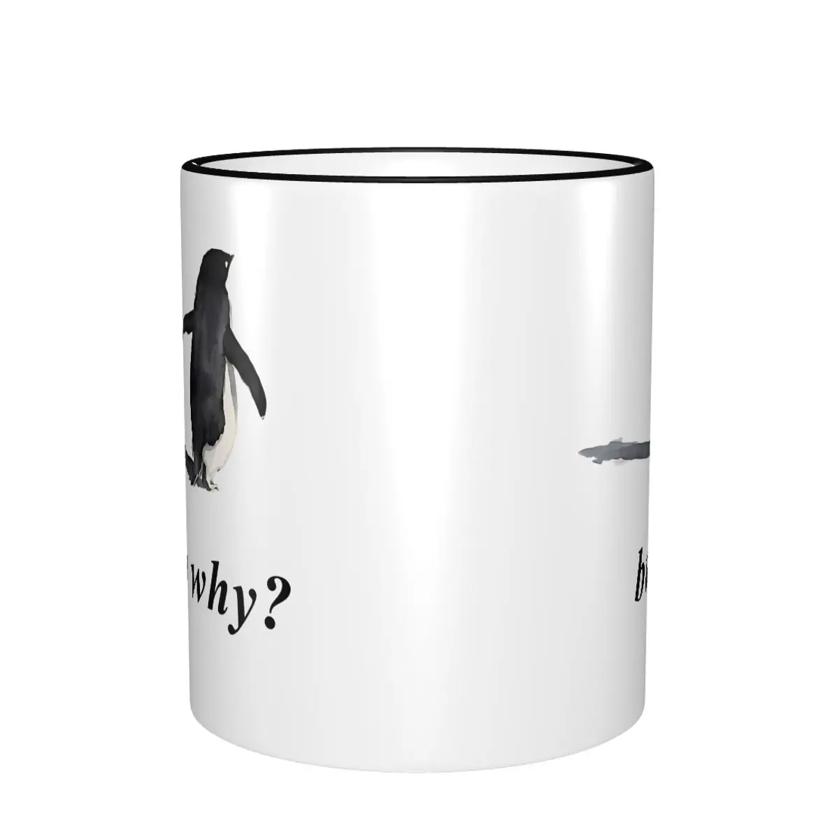 But Why Nihilist Penguin Merch Coffee Mug Funny Tea Cups Gifts