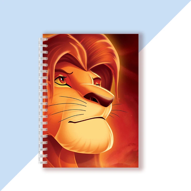 دفتر A5 - الأسد الملك - ري ليون لو روي الطفل الأسد - حلقة حلزونية للكتابة دفتر مجلة الألبان القرطاسية للأطفال الهدايا