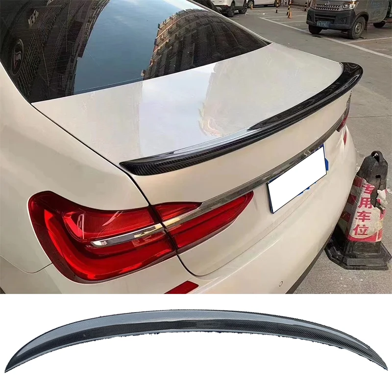 Suitable for BMW 7 Series G12 carbon fiber spoiler 2016 2017 2018 trunk wing spoiler decorative car design