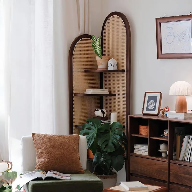 

corner rack corner cabinet triangular cabinet wall living room bedroom balcony shelf bookshelf flower stand Chinese r