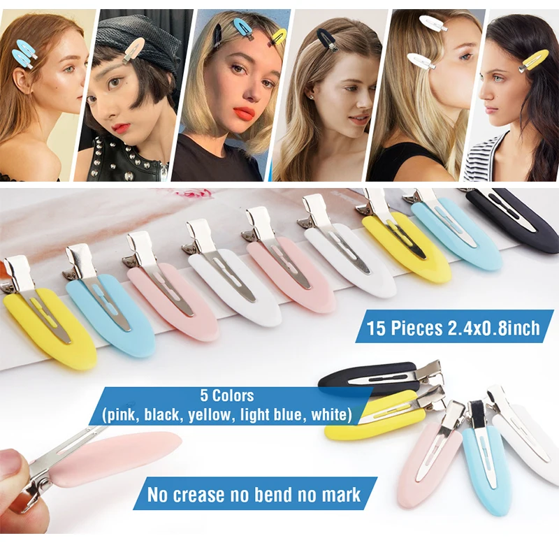 10/4Pcs Set No Bend Seamless Hair Clips Side Bangs Barrettes for Makeup Washing Face Styling Hair Accessories for Women Girl image 4