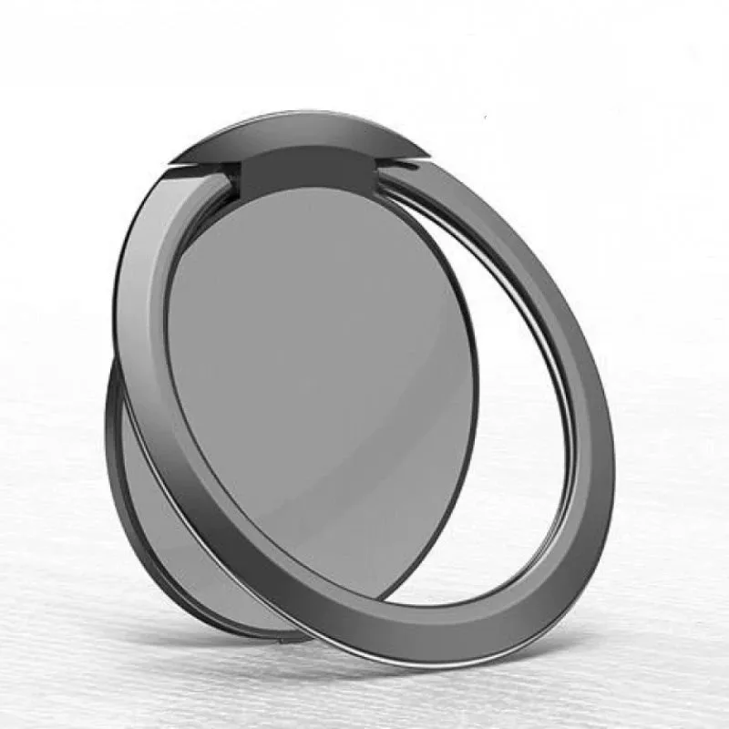 2pcs Ultra-Thin Magnetic Finger Ring Phone Holder With Foldable Grip Base Desk Stand For IPhone 15 14 Samsung Xiaomi Universal