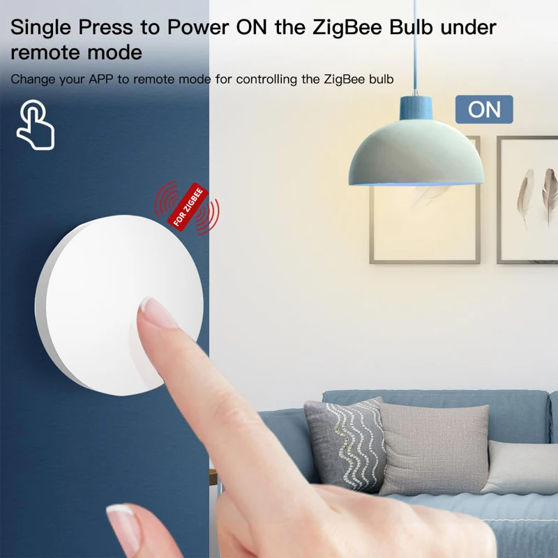 Tuya Zigbee Button Wireless Smart Scene Switch Automation Scenario Controller Smart Life APP Remote Control Hub Required