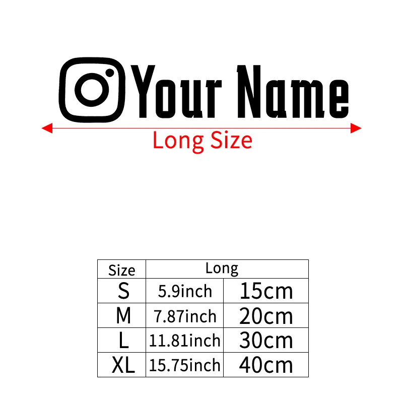 1PC gebruikersnaam op maat gepersonaliseerde Instagram motorfietsstickers waterdicht DIY brandstoftank helm auto fiets vinylstickers