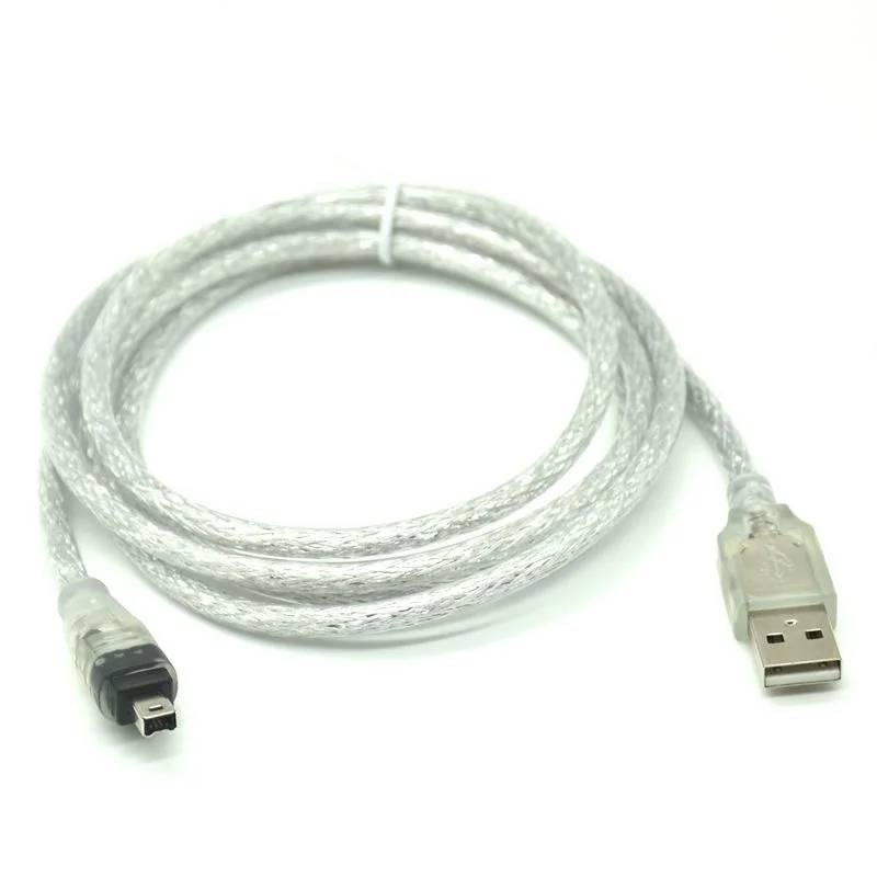 محول USB 2.0 ذكر إلى 4 دبوس IEEE 1394 كابل فاير واير من الرصاص ، 1.5 متر 5FT