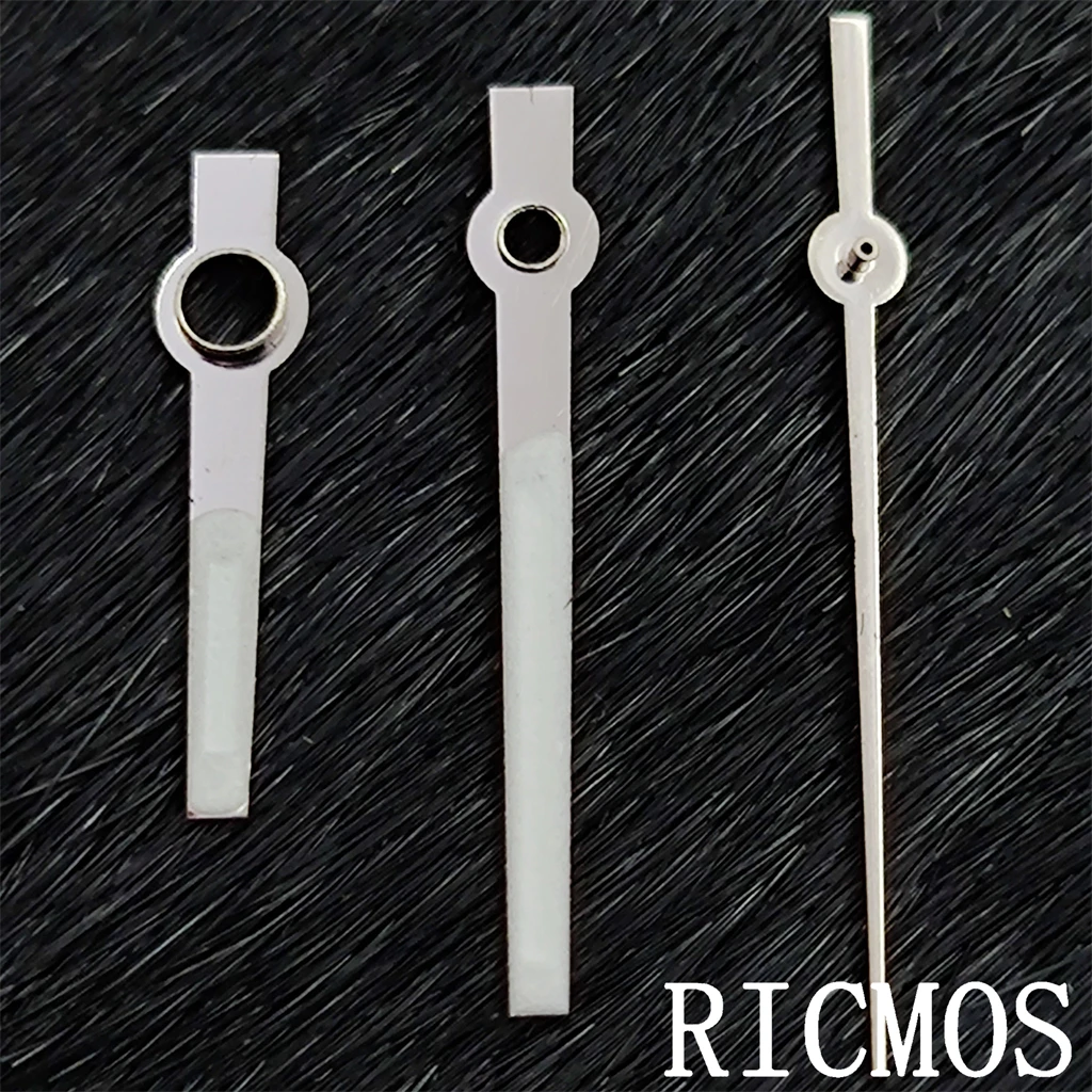 Watch Hands silver color Green Luminous hands Fit NH35 NH36 Miyota 8215 DG 2813 ETA 2824 2836 Movement Replacement Parts view 5