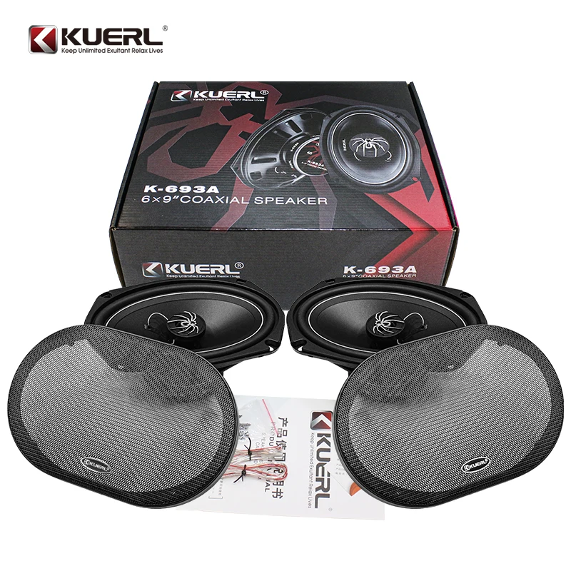 Factory newesw spider-type MAX 120W Oval 6x9 Inch HIFI-grade Coaxial Door Car Audio Speaker-Good Quality Interior Accessory