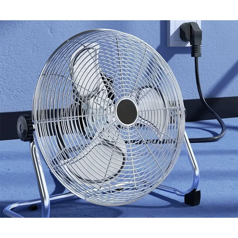 Industrial Floor Fan High Wind Power  Portable Standing Desk Fan for Home Restaurant Strong Air Cooling