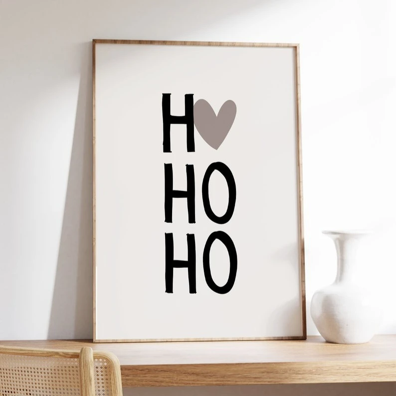 1/3pcs Abstract Christmas Reindeer Canvas Print Minimalist Merry Christmas Wall Art Poster for Modern Living Room Home Decor