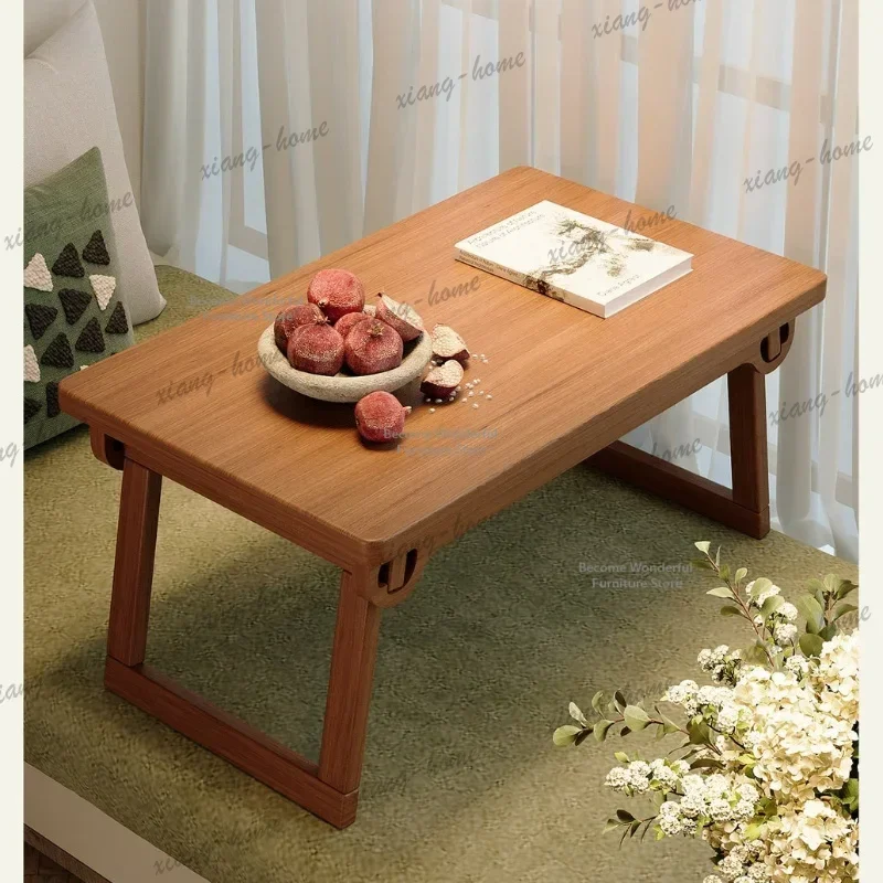 LJY Bedroom Leisure Tatami Coffee Table Tea Low Living Room Windowsill Tatami Coffee Table Italian Wood Furniture