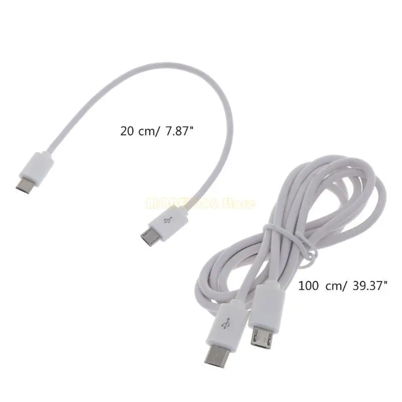 F62C 마이크로 USB OTG 케이블 마이크로 USB 2.0 B 수컷 마이크로 USB B 남성 커넥터 확장
