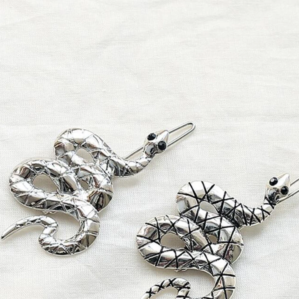

4 Pcs Hair Clip Snake Headdress Bang Clips for Rhinestone Pin Headwear Bride Barrettes