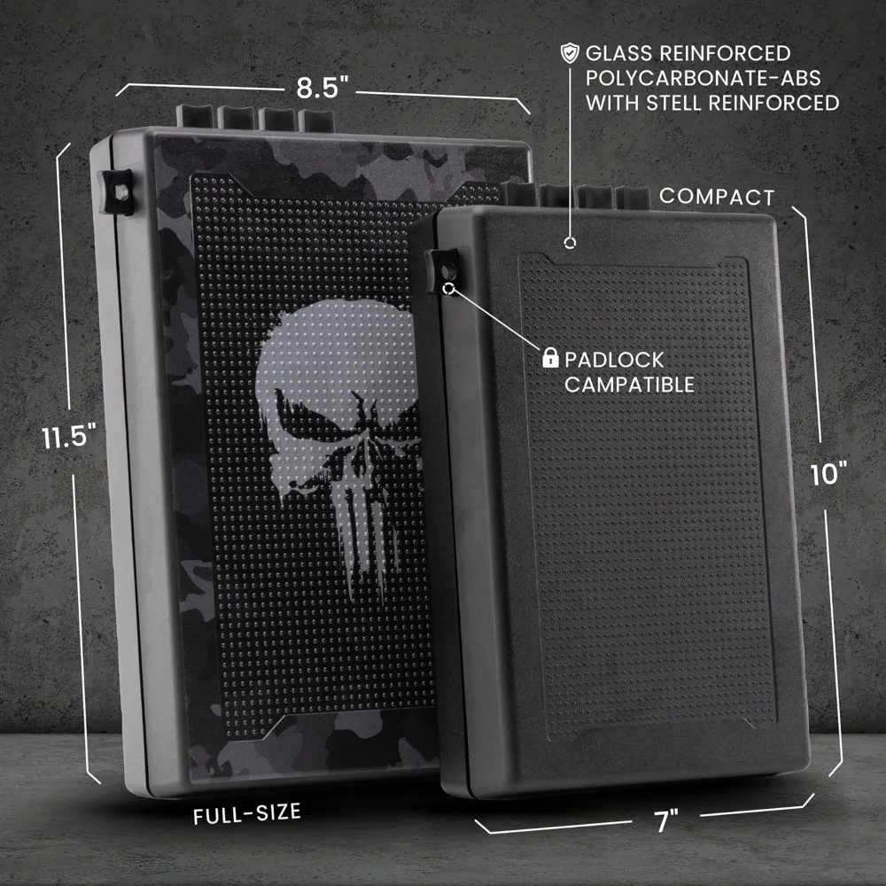 STOPBOX Gun Safe Alternative - Tactical Handgun Storage, Instant Access Portable Gun Case, TSA Compliant Gun Lock Box for Quick