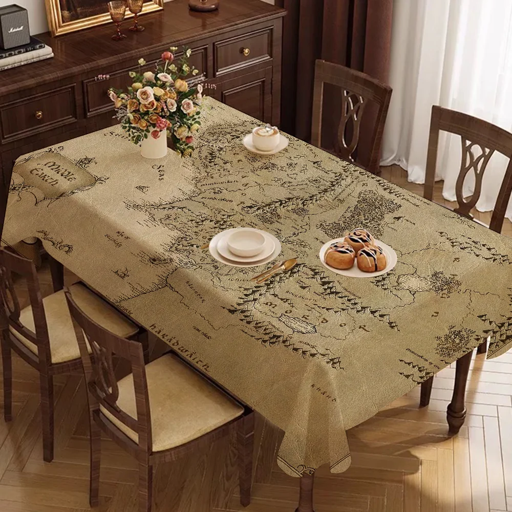 L-Lords Game Rings Home Tablecloths Dining Decoration And Rectangular Table Accessories Waterproof Cloth Anti-stain