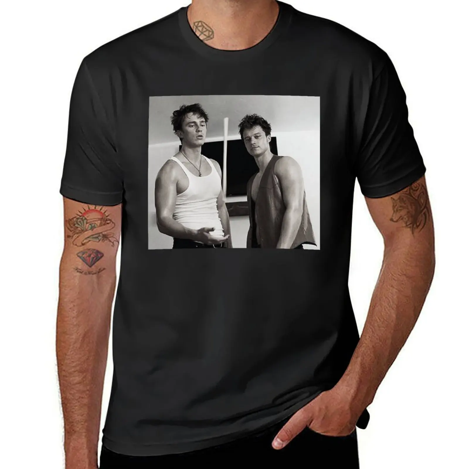 Drew Starkey and Rudy Pankow T-Shirt cute tops sports fans blanks mens tall t shirts