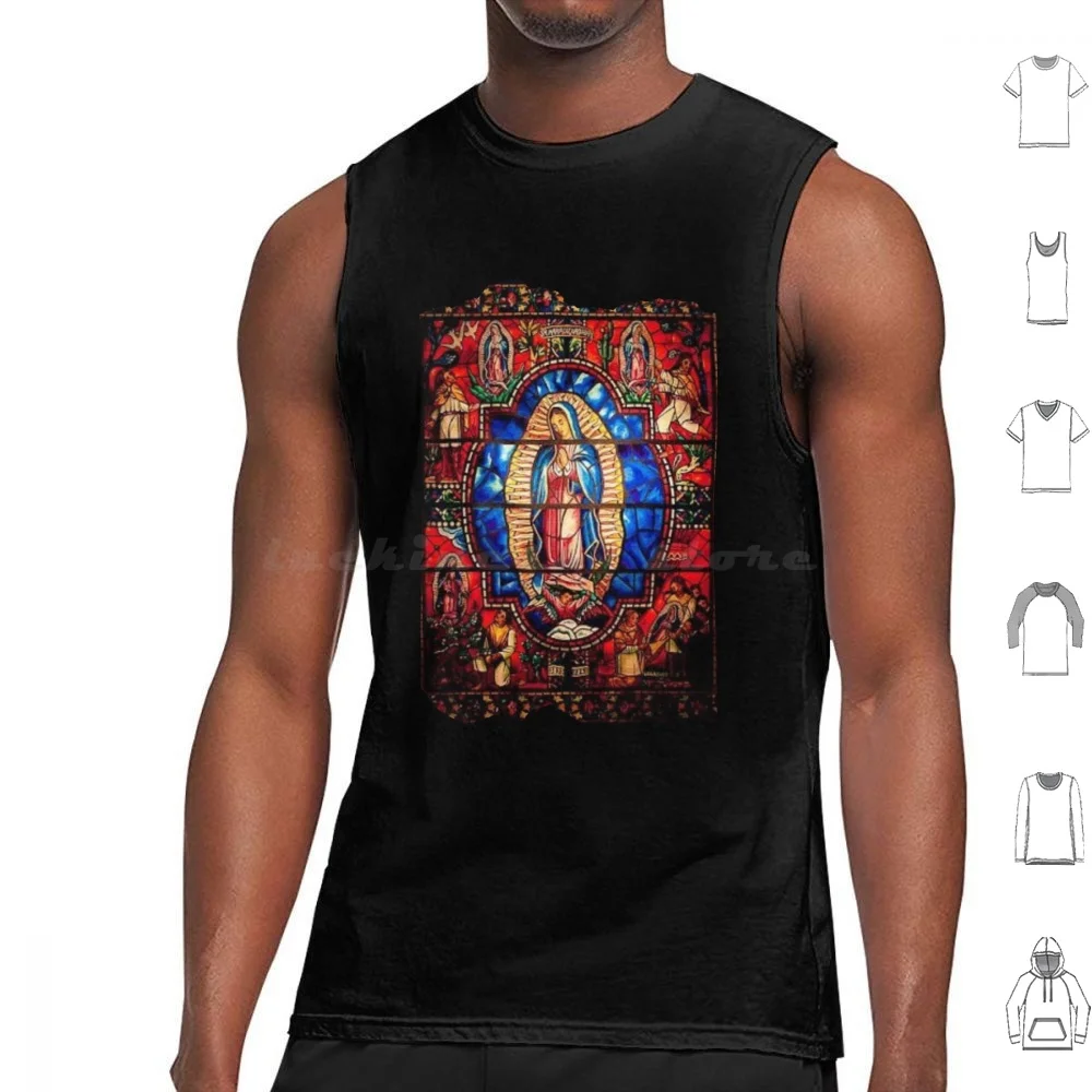Our Lady Of Guadalupe Virgin Mary Tank Tops Vest Sleeveless Virgin Mary Catholic Jesus Virgin Christian Mother God Guadalupe